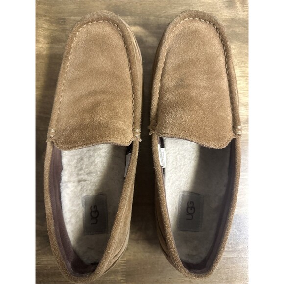 UGG Australia Alder Suede Slipper for Men, Size US 9 - Chestnut Indoor/Outdoor main image 6